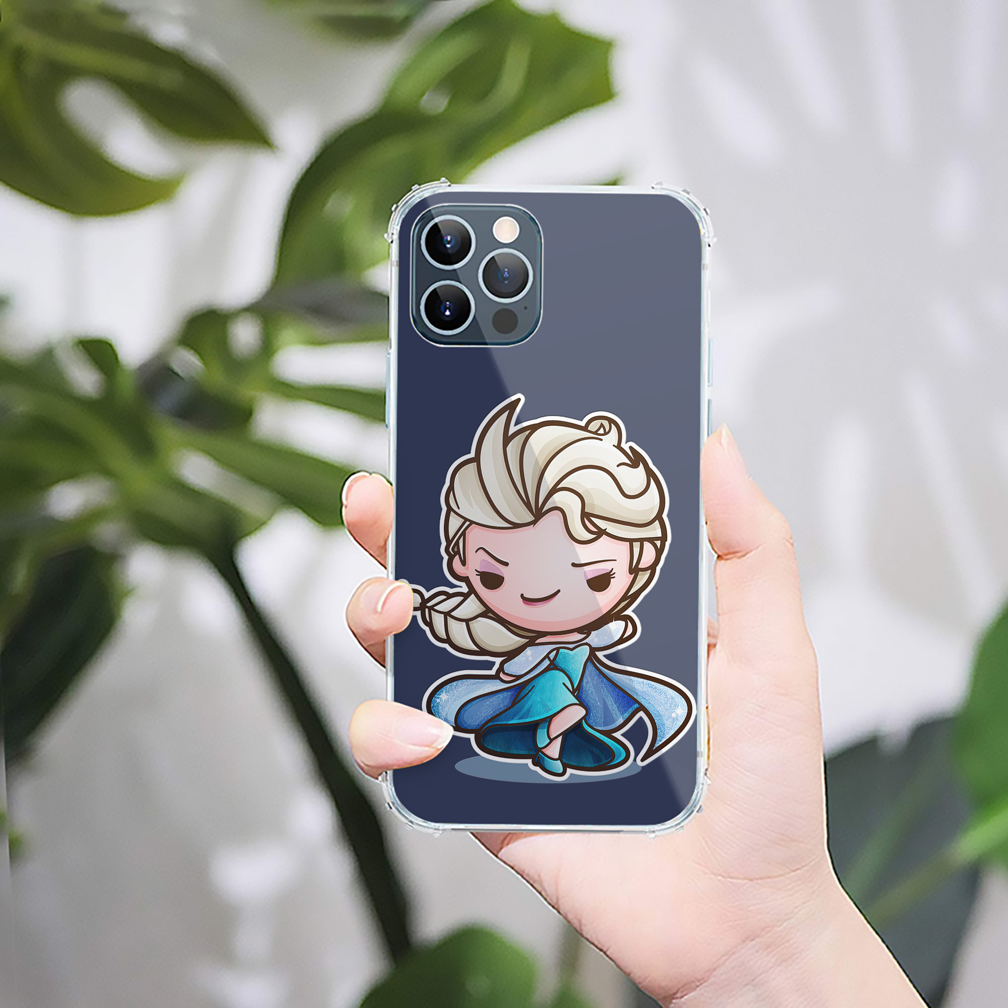 （画像用） アナと雪の女王 アンナ エルサ Frozen Anna Elsa 【iPhone 12シリーズ対応】透明スマホケース（クリアソフトケース）